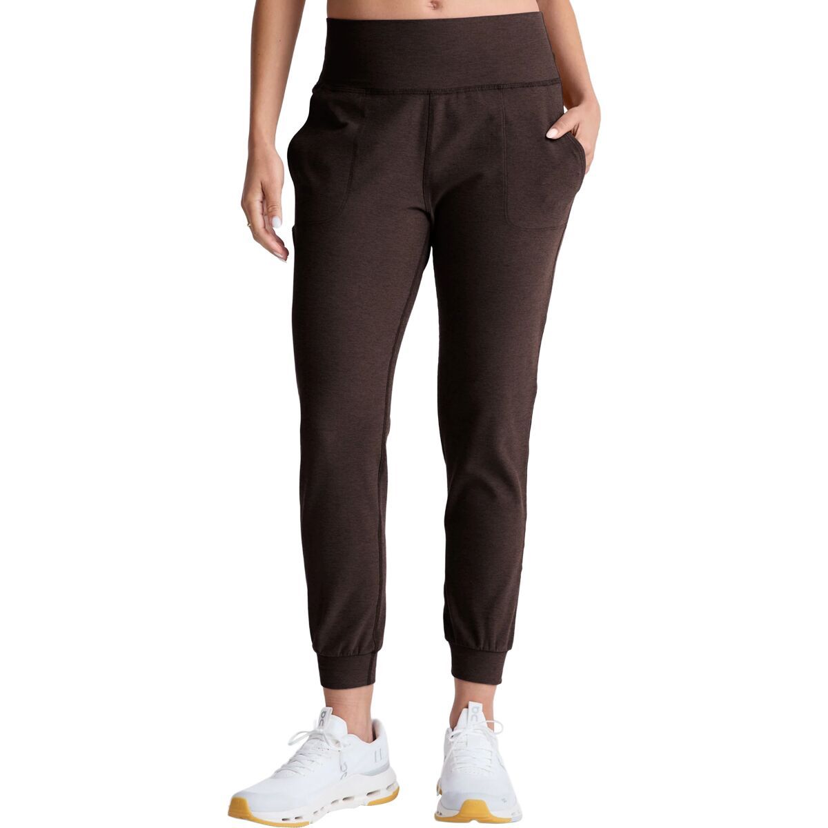 Image of Beyond Yoga Spacedye Midi Jogger - Women's Dark Chocolate Heather, M