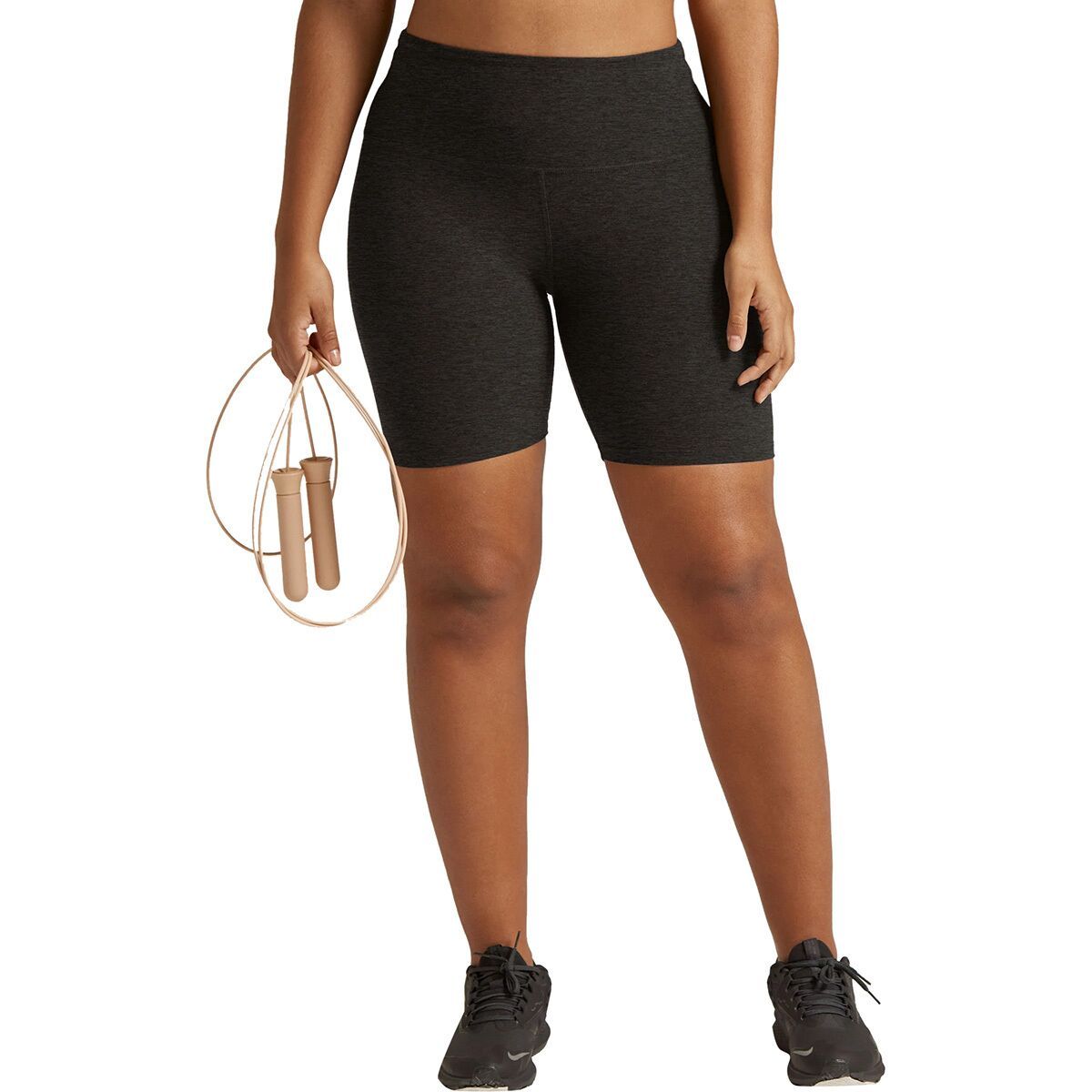 Image of Beyond Yoga Spacedye Keep Pace Biker Short - Women's Darkest Night, S