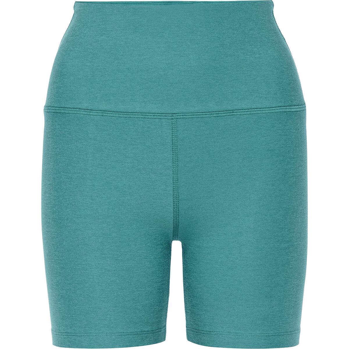 Image of Beyond Yoga Spacedye Keep Pace Biker Short - Women's Deep Aqua Heather, M