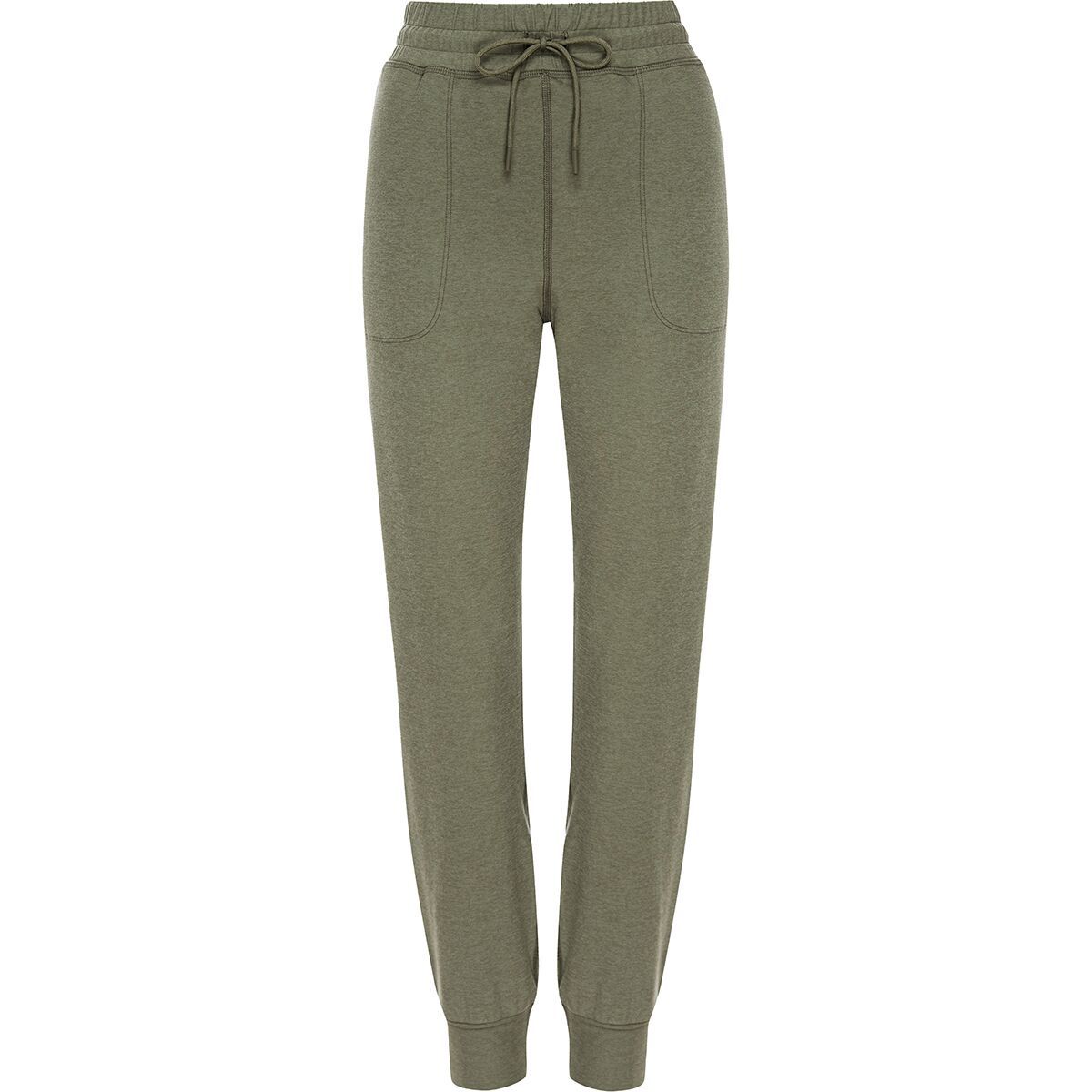 Image of Beyond Yoga Spacedye Commuter Midi Jogger - Women's Grey Sage Heather, S