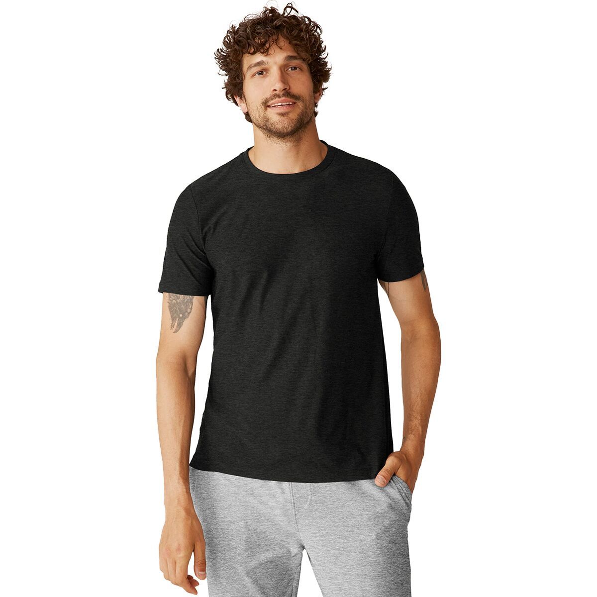 Image of Beyond Yoga Always Beyond Crew T-Shirt 2.0 - Men's Darkest Night, L