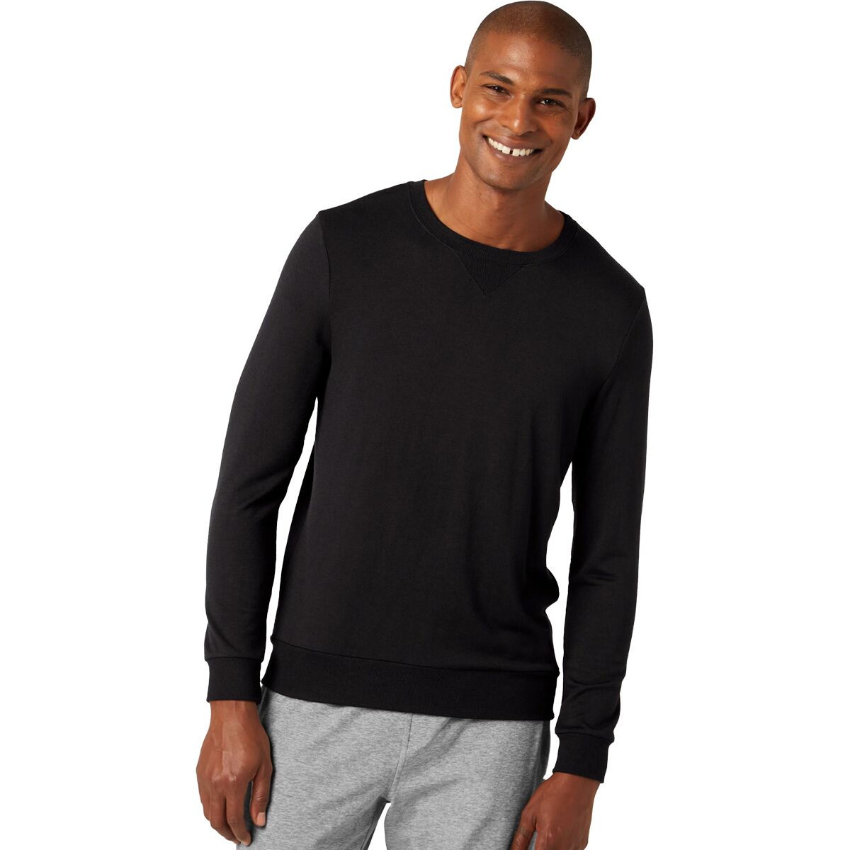 Image of Beyond Yoga Always Beyond Pullover Crew Sweatshirt - Men's Black, M