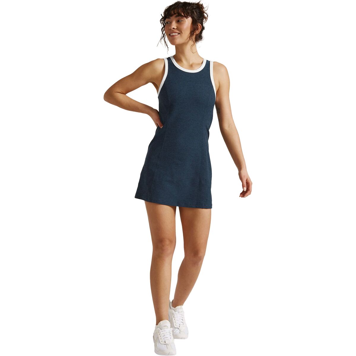 Beyond Yoga Beyond Yoga Spacedye Outlines Dress - Women's Nocturnal Navy/Cloud White, XL
