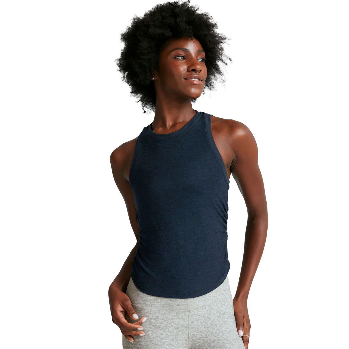 Beyond Yoga Beyond Yoga Featherweight Your Fit Shirred Tank Top - Women's Nocturnal Navy, XS
