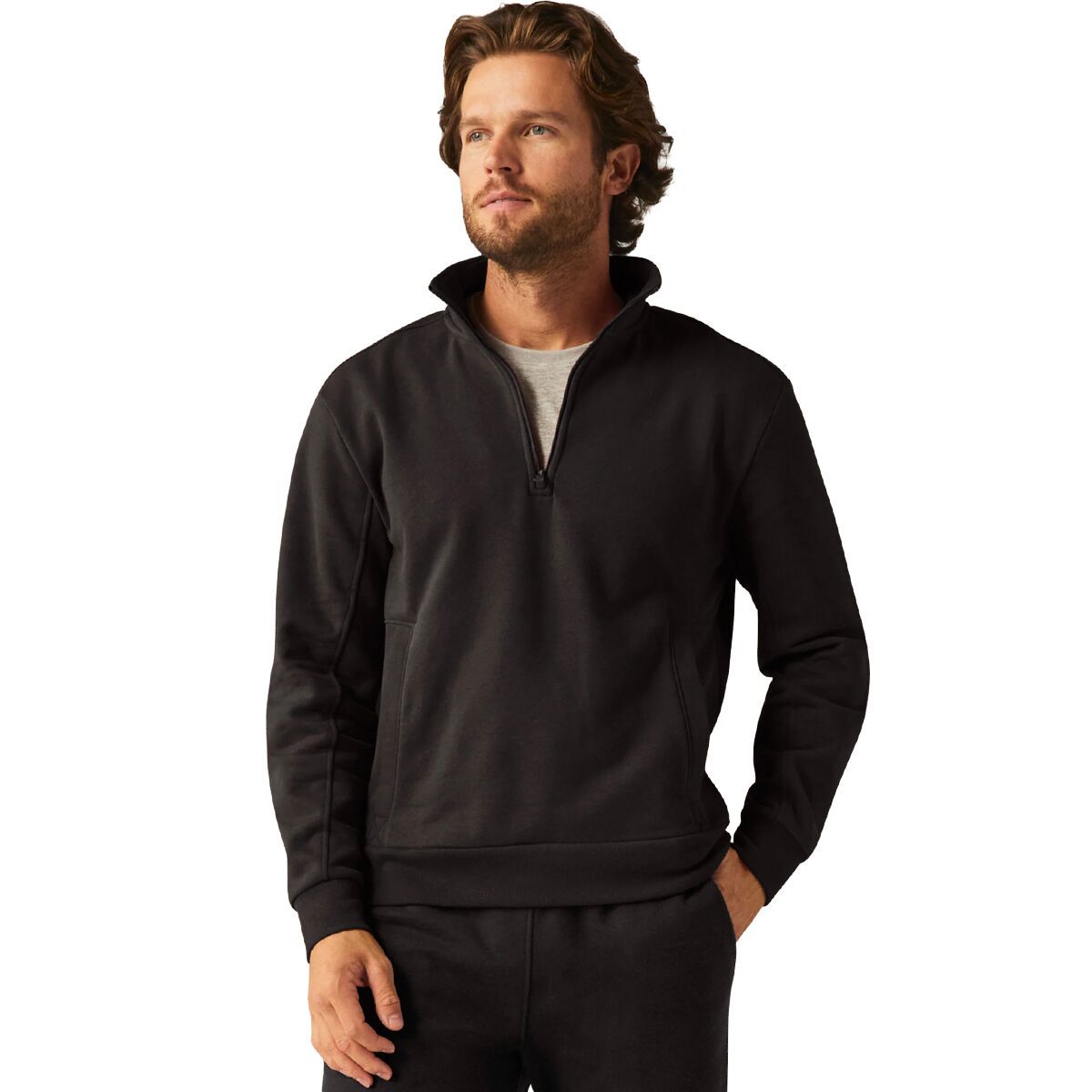 Beyond Yoga Last Layer Pullover - Men's Black, XL