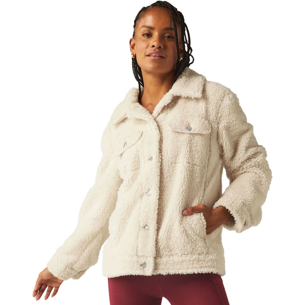 Image of Beyond Yoga Rider Shacket - Women's Ivory, L