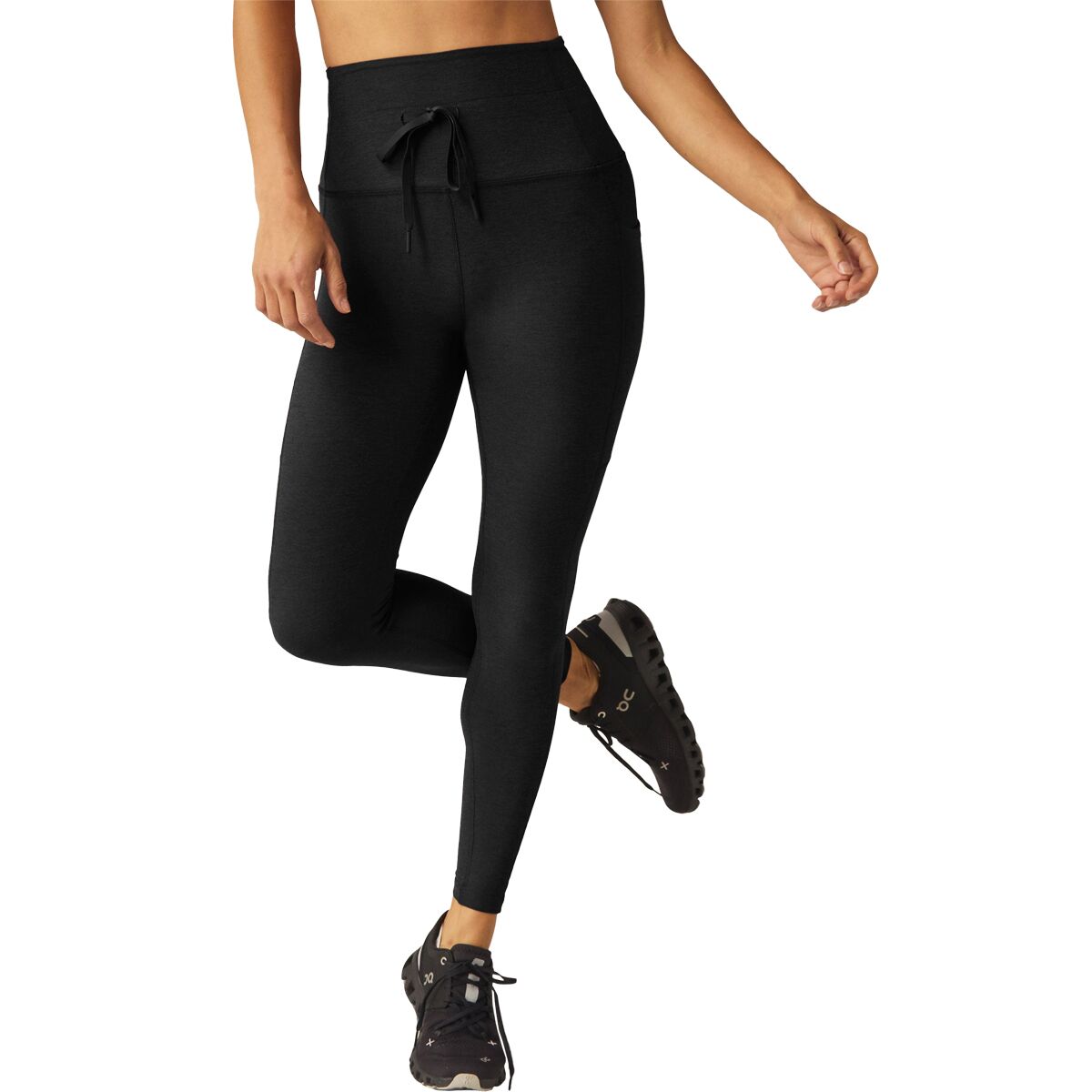 Image of Beyond Yoga Spacedye Go Pocket Midi Legging - Women's Darkest Night, XL