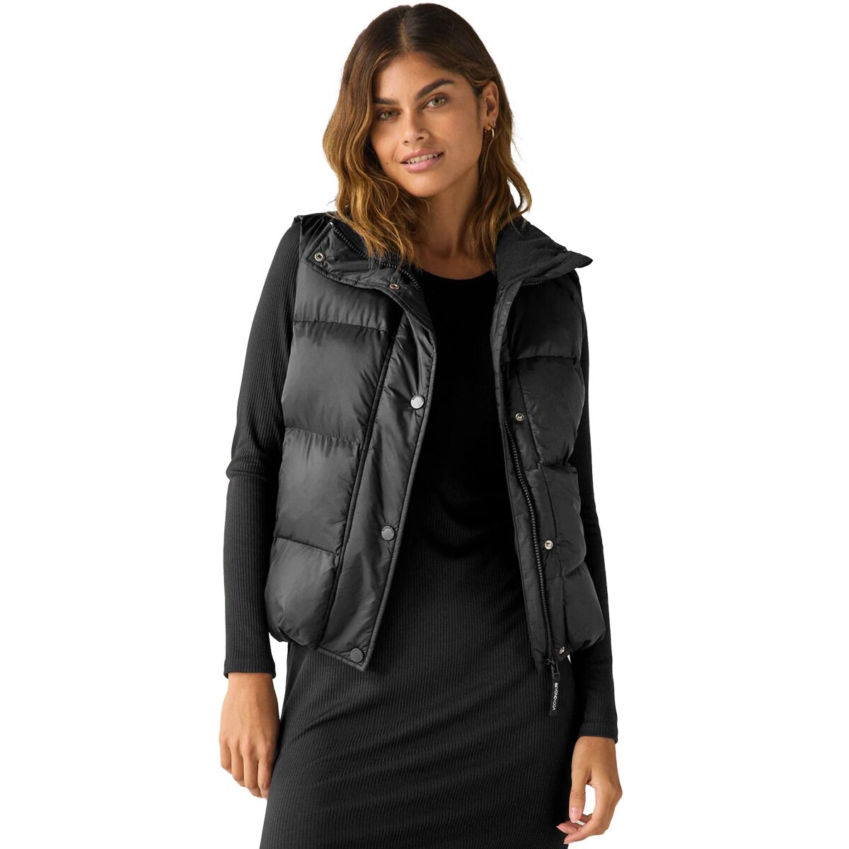 Image of Beyond Yoga Big Cozy Puffer Vest - Women's Black, XL
