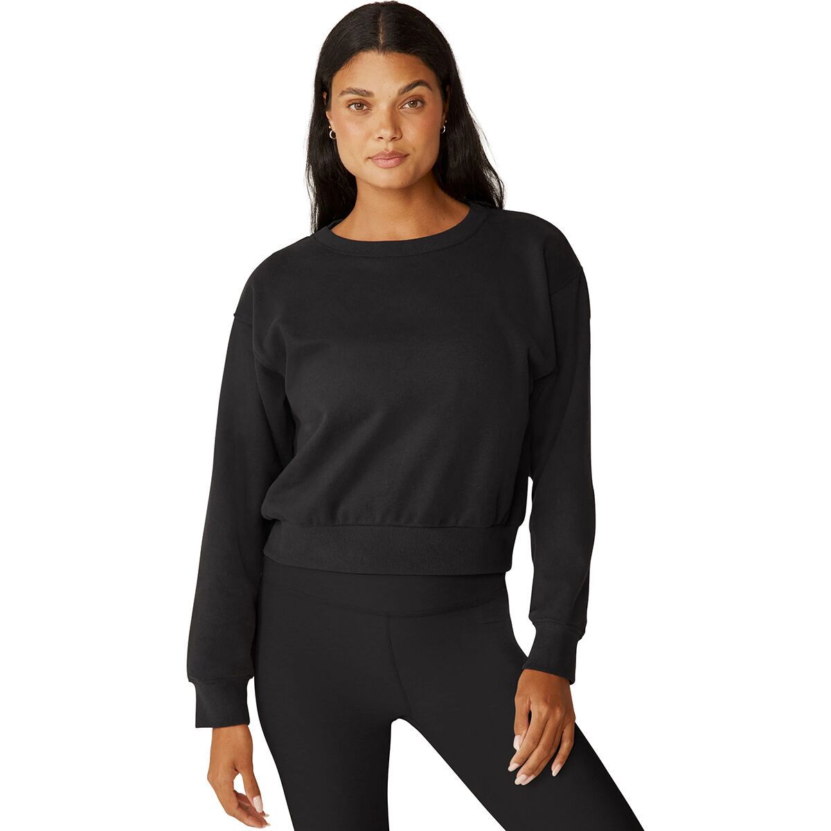 Image of Beyond Yoga On The Go Pullover - Women's Black, XS