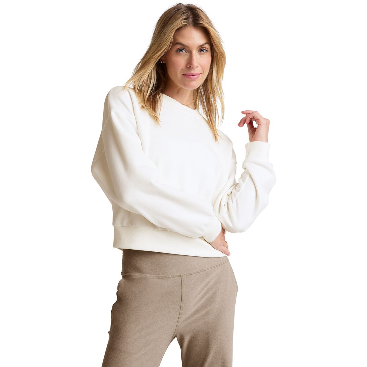 Beyond Yoga Beyond Yoga On The Go Pullover - Women's Fresh Snow, L