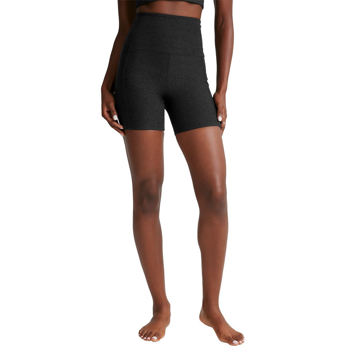 Image of Beyond Yoga Spacedye Keep Pace Pocket Short - Women's Darkest Night, M