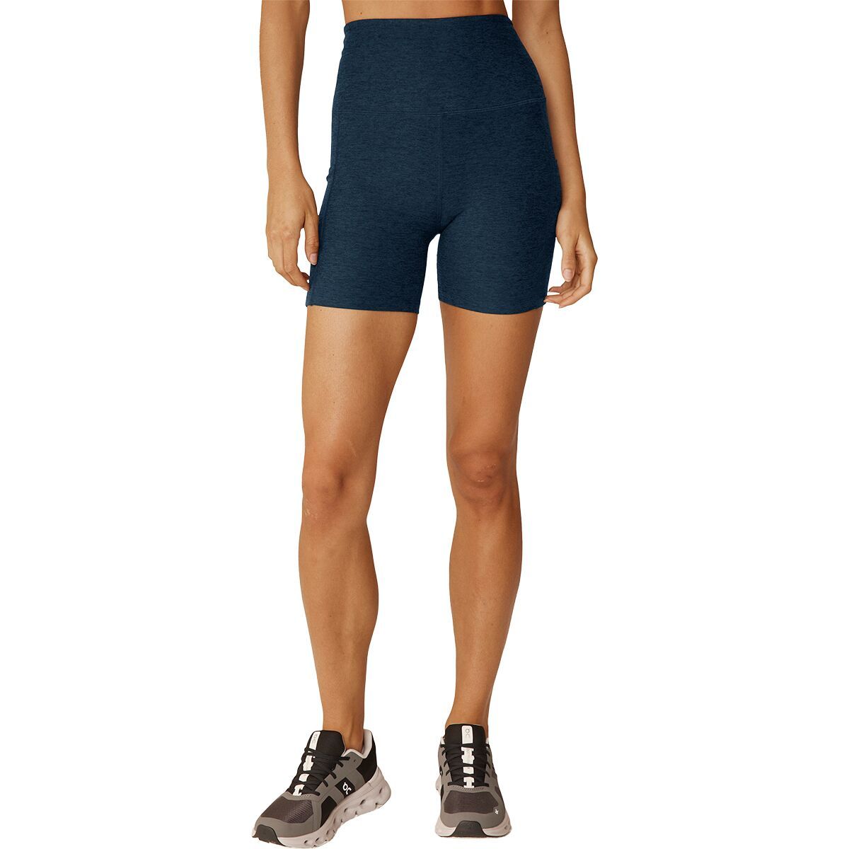 Image of Beyond Yoga Spacedye Keep Pace Pocket Short - Women's Nocturnal Navy, S
