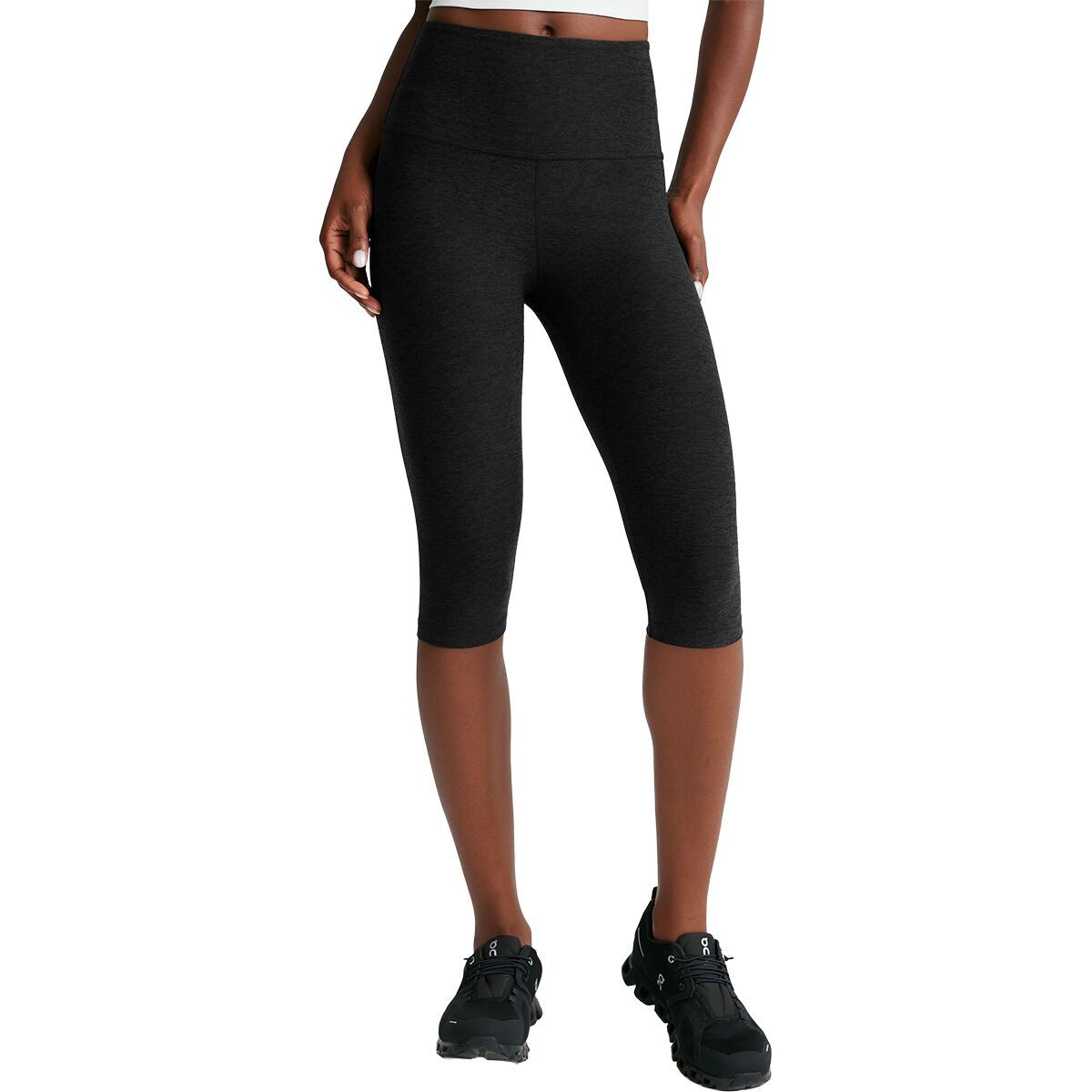 Image of Beyond Yoga Spacedye High Waisted Pedal Pusher Legging - Women's Darkest Night, M