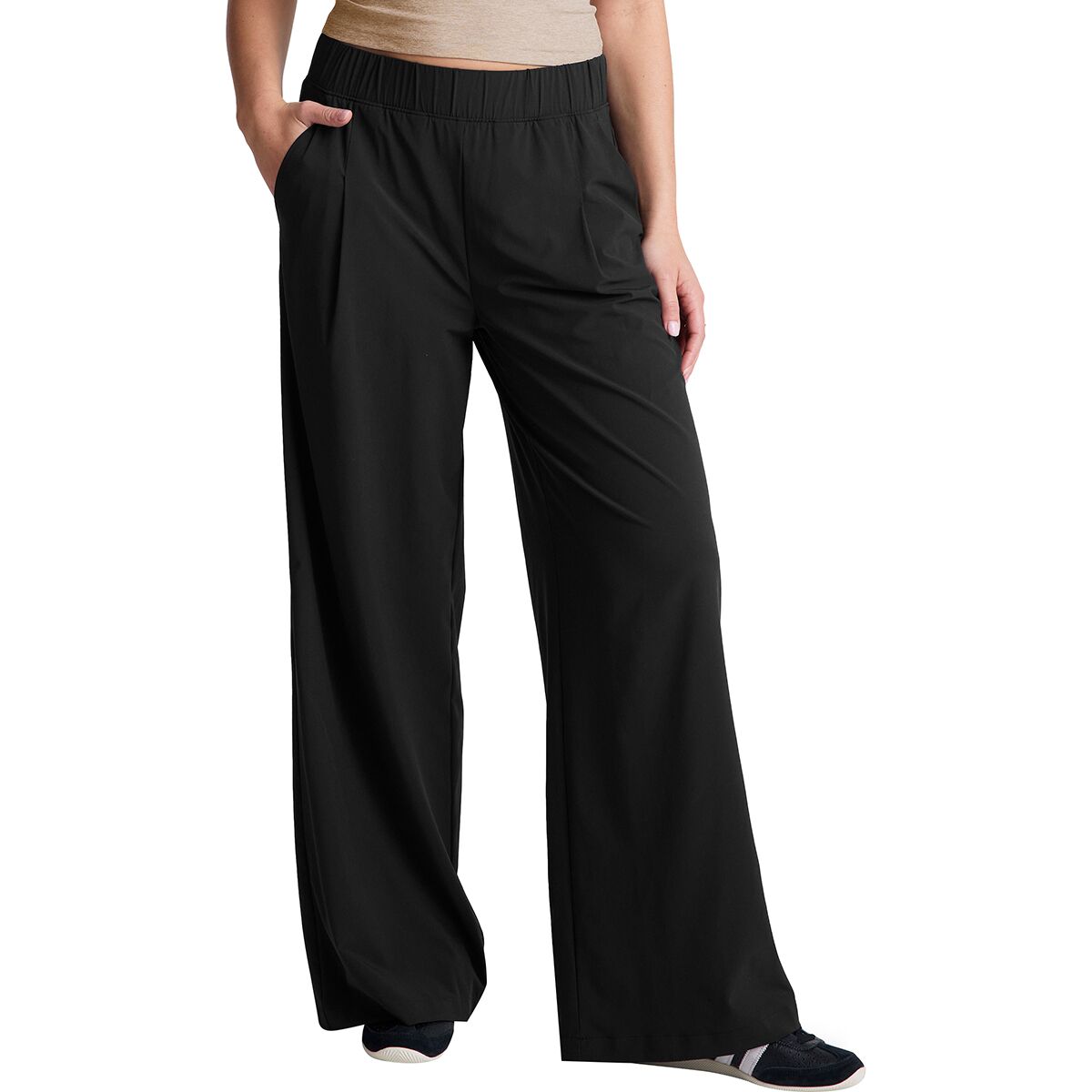 Beyond Yoga Beyond Yoga Stretch Woven Wide Leg Pant - Women's True Black, M