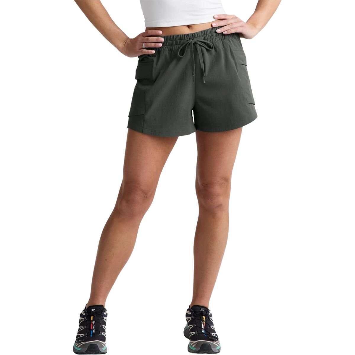 Image of Beyond Yoga Breeze Short - Women's Slate Green, S