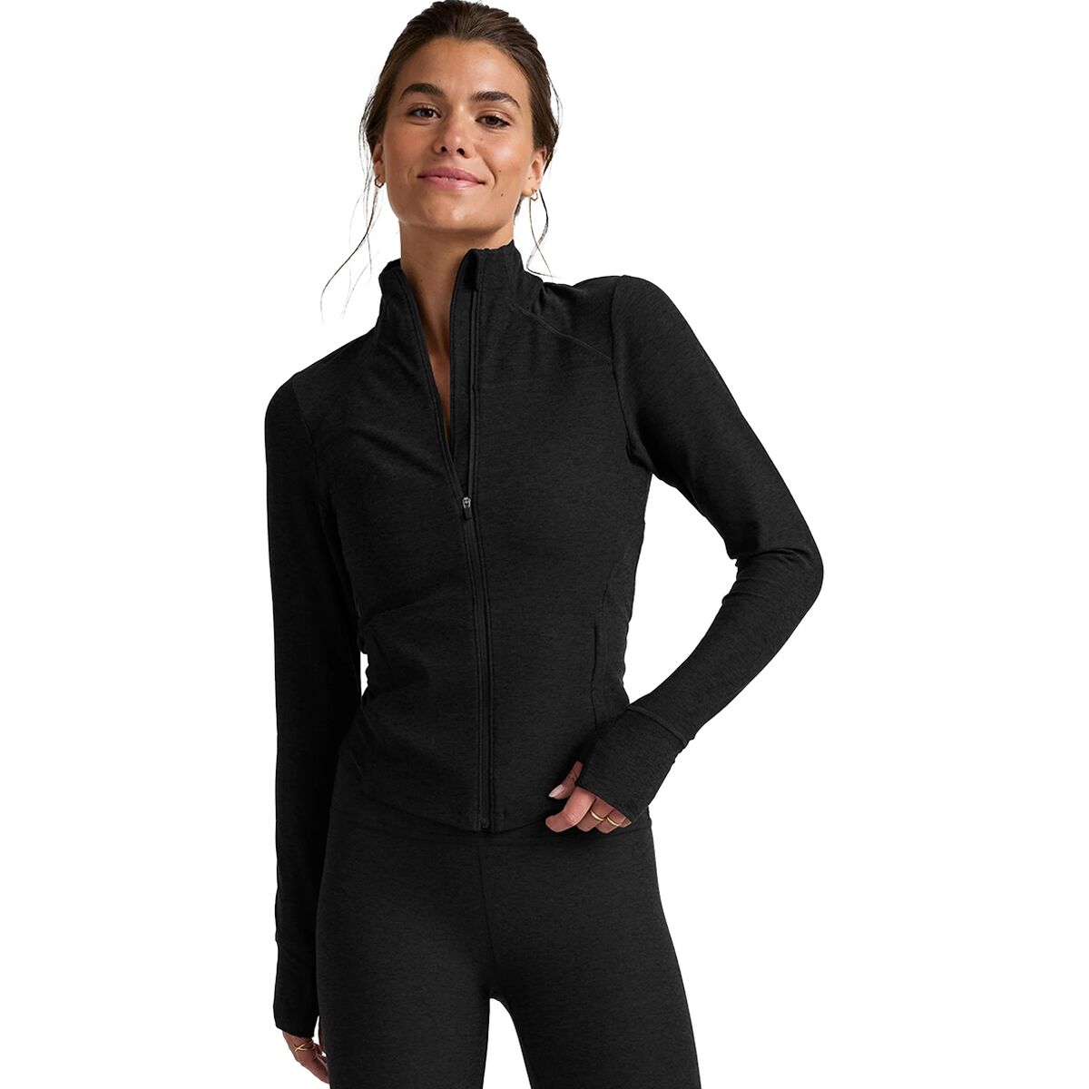 Image of Beyond Yoga Spacedye Trails Active Jacket - Women's Darkest Night, M