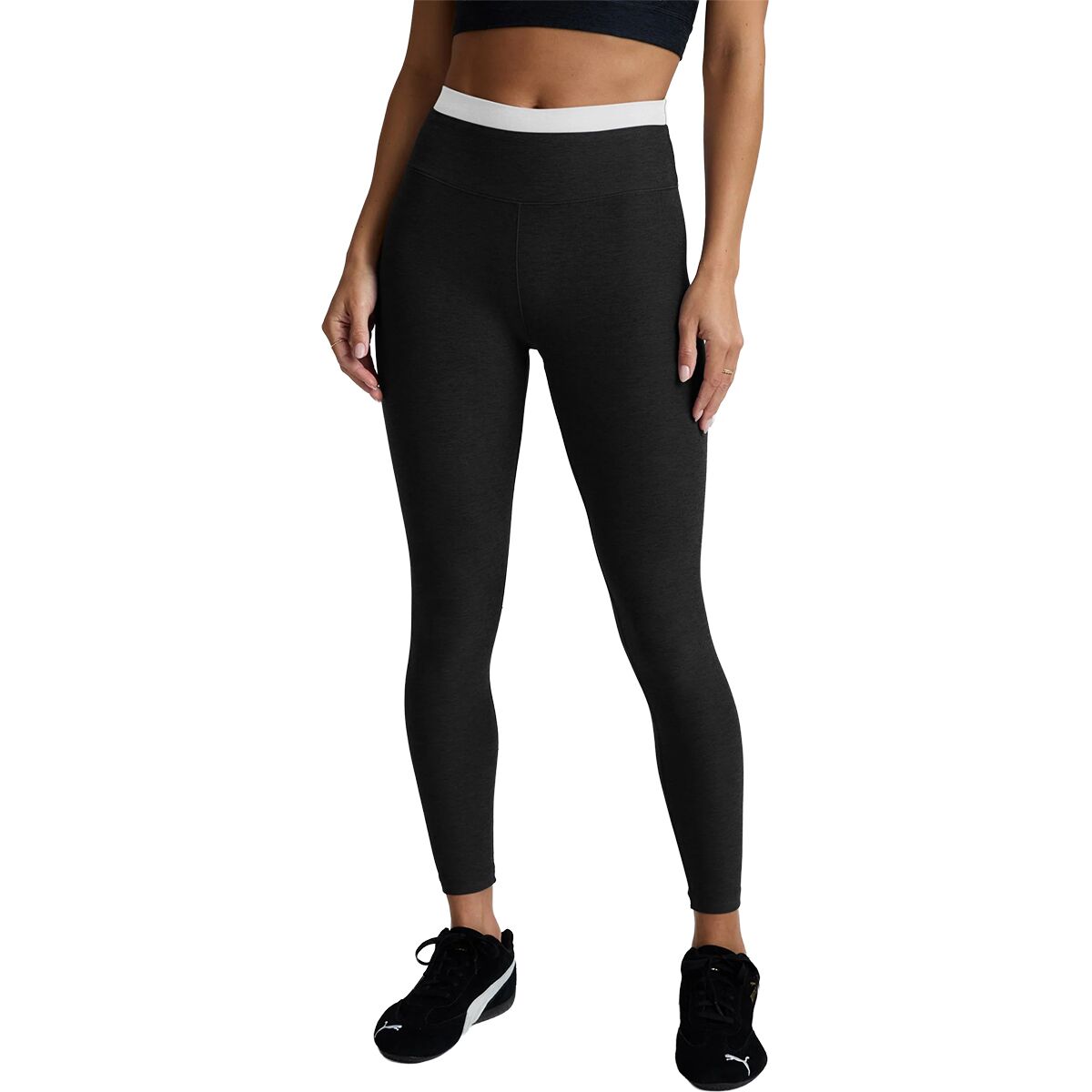 Beyond Yoga Beyond Yoga Spacedye Layered High Waisted Midi Legging - Women's Darkest Night, L