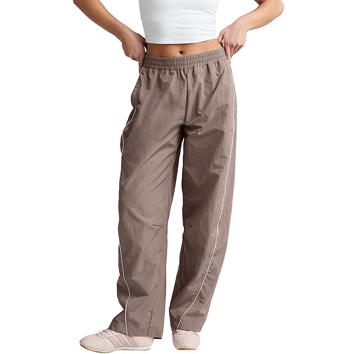 Image of Beyond Yoga Nylon Pant - Women's Rosey Taupe, M