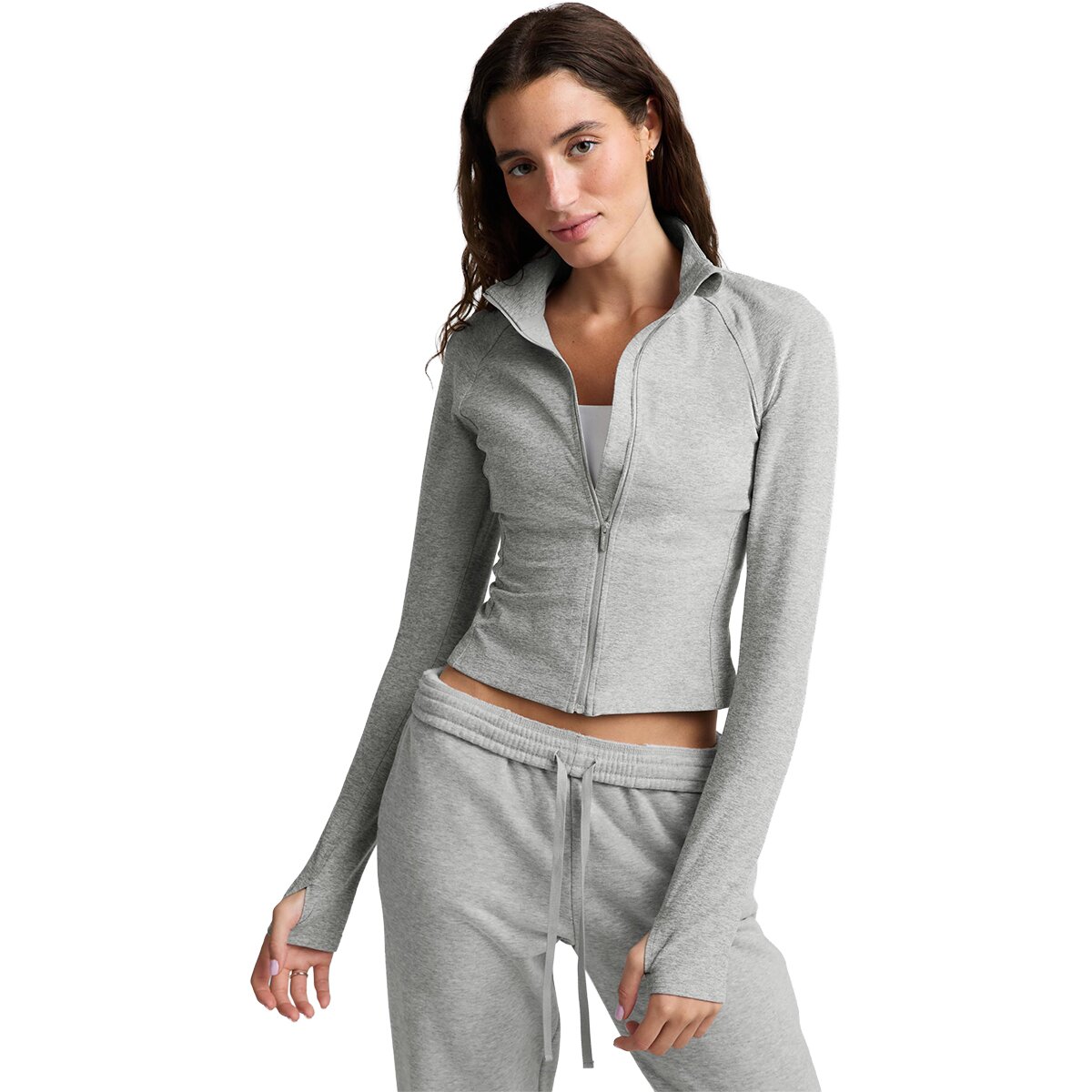 Image of Beyond Yoga Spacedye High Definition Jacket - Women's Silver Mist, XL