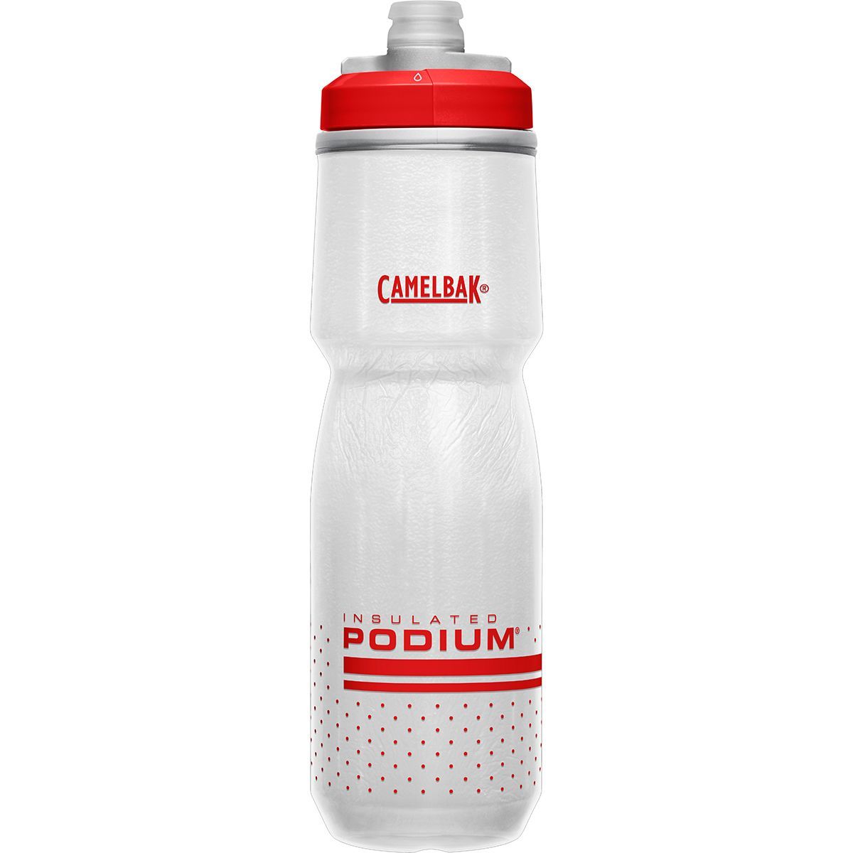 Image of CamelBak Podium Chill 24oz Water Bottle Fiery Red/White, One Size