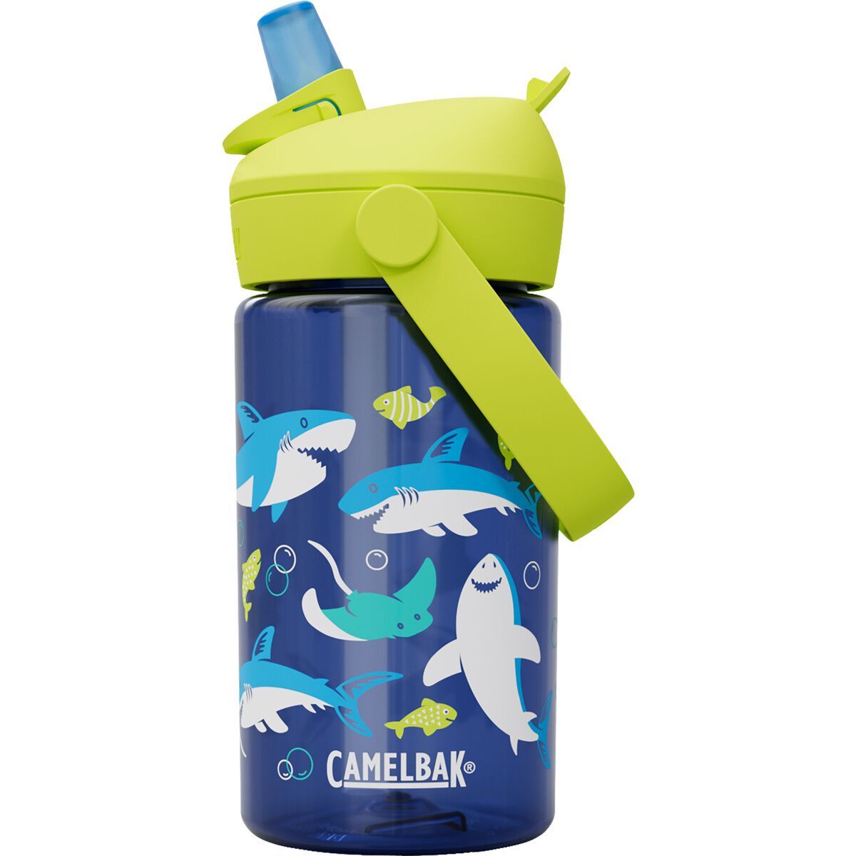 Image of CamelBak Thrive Flip Straw 14oz Water Bottle - Kids' Sharks And Rays, One Size