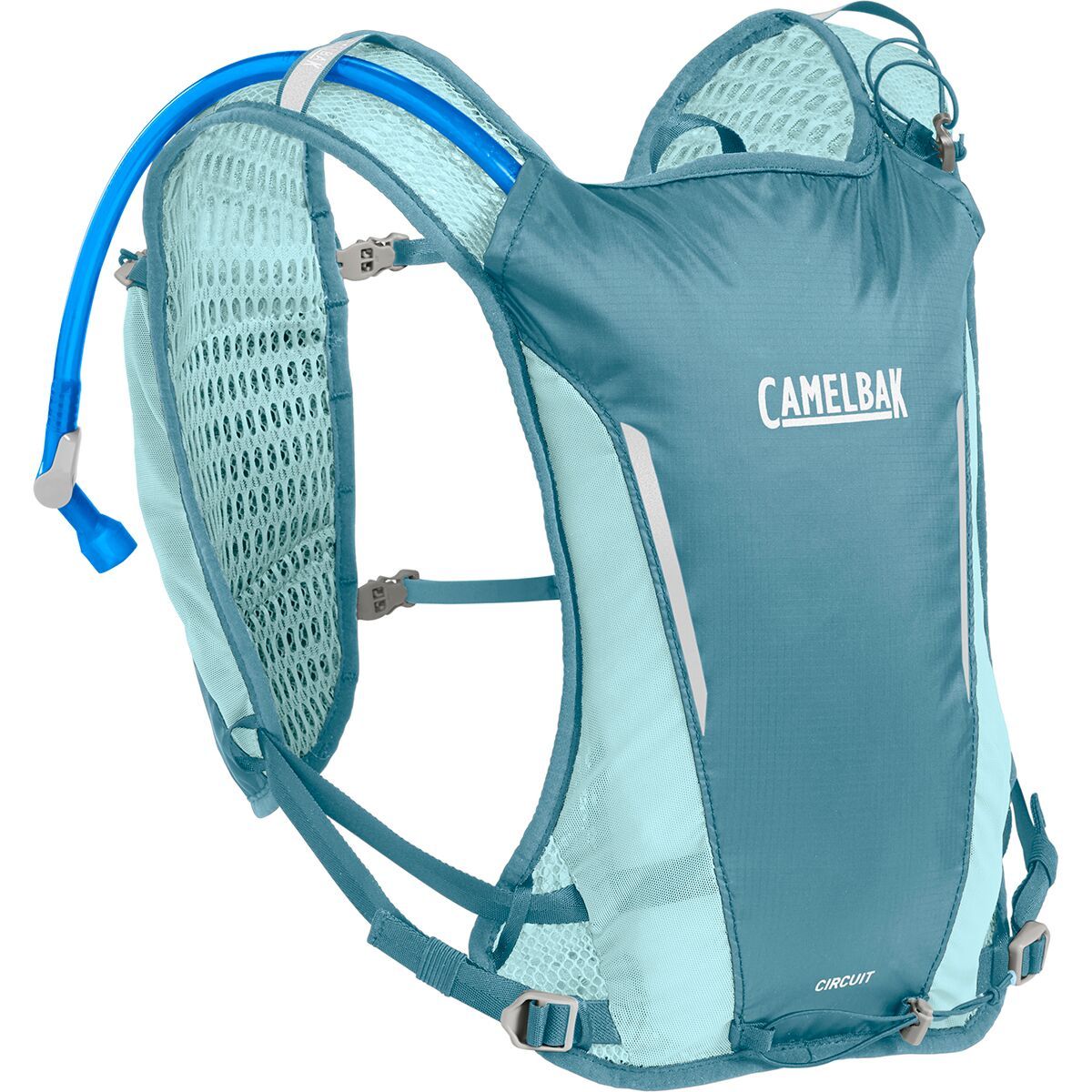 CamelBak Trail Run Hydration Vest + 17oz Quick Stow Flasks - Women's Adriatic Blue, One Size