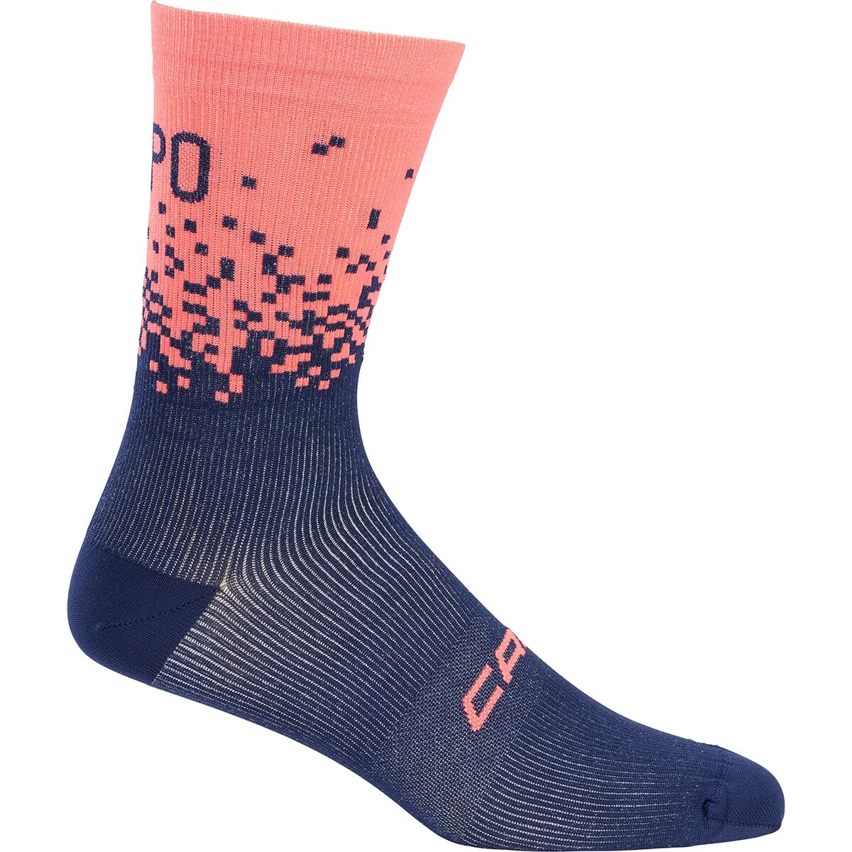 Image of Capo Active Compression 18cm Q-Skin Sock - Fade Pink/Midnight Blue, L/XL