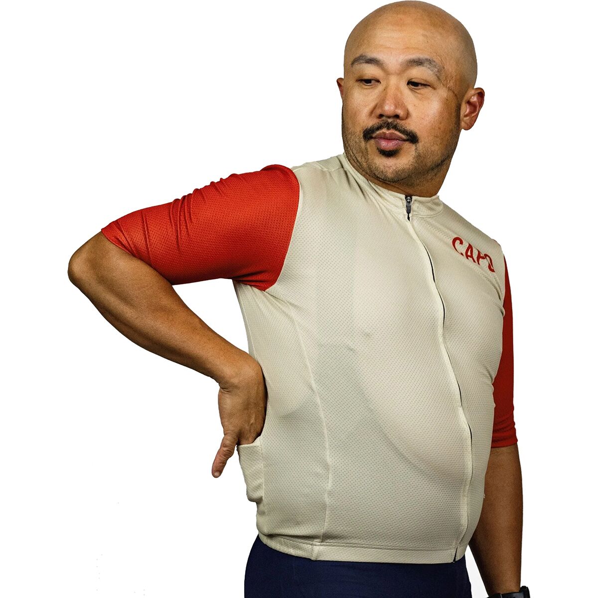 Image of Capo Corsa Jersey - Men's Bisque/Red Earth, M