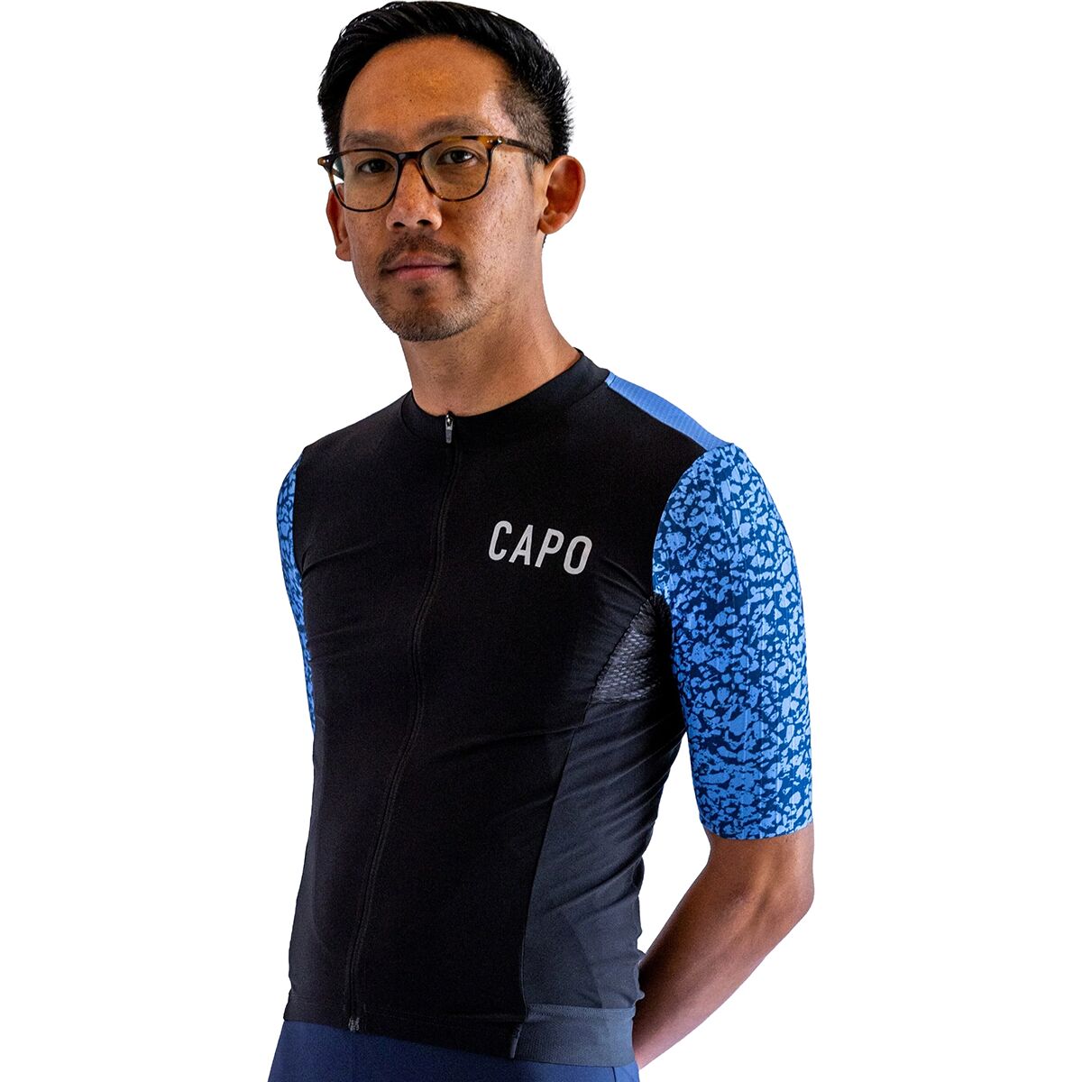 Image of Capo G.S. Padrone Aero Jersey - Men's Tranquil Blue Pebble, XXL