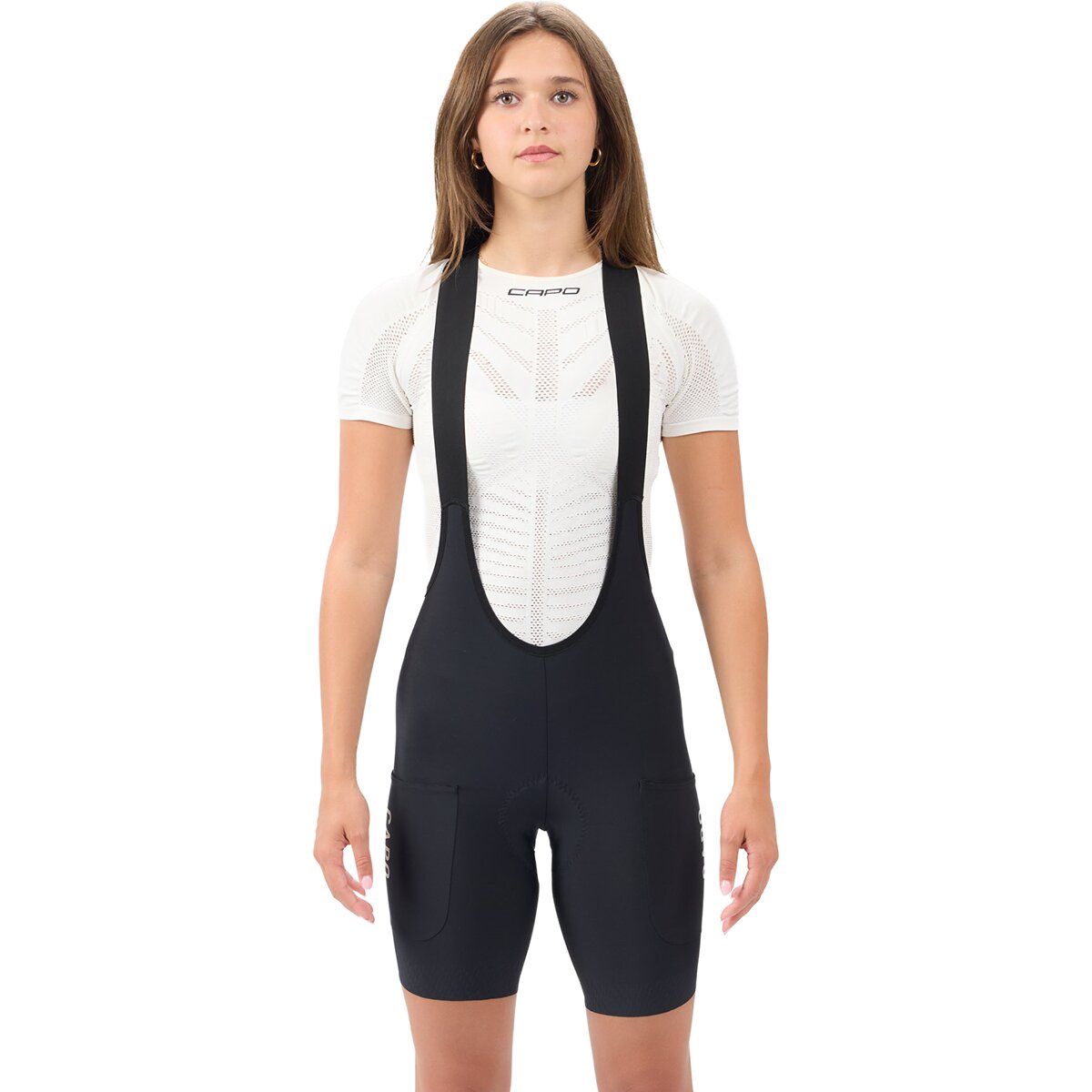 Image of Capo Super Corsa Race Drop Tail Cargo Bib Shorts - Women's Black, S