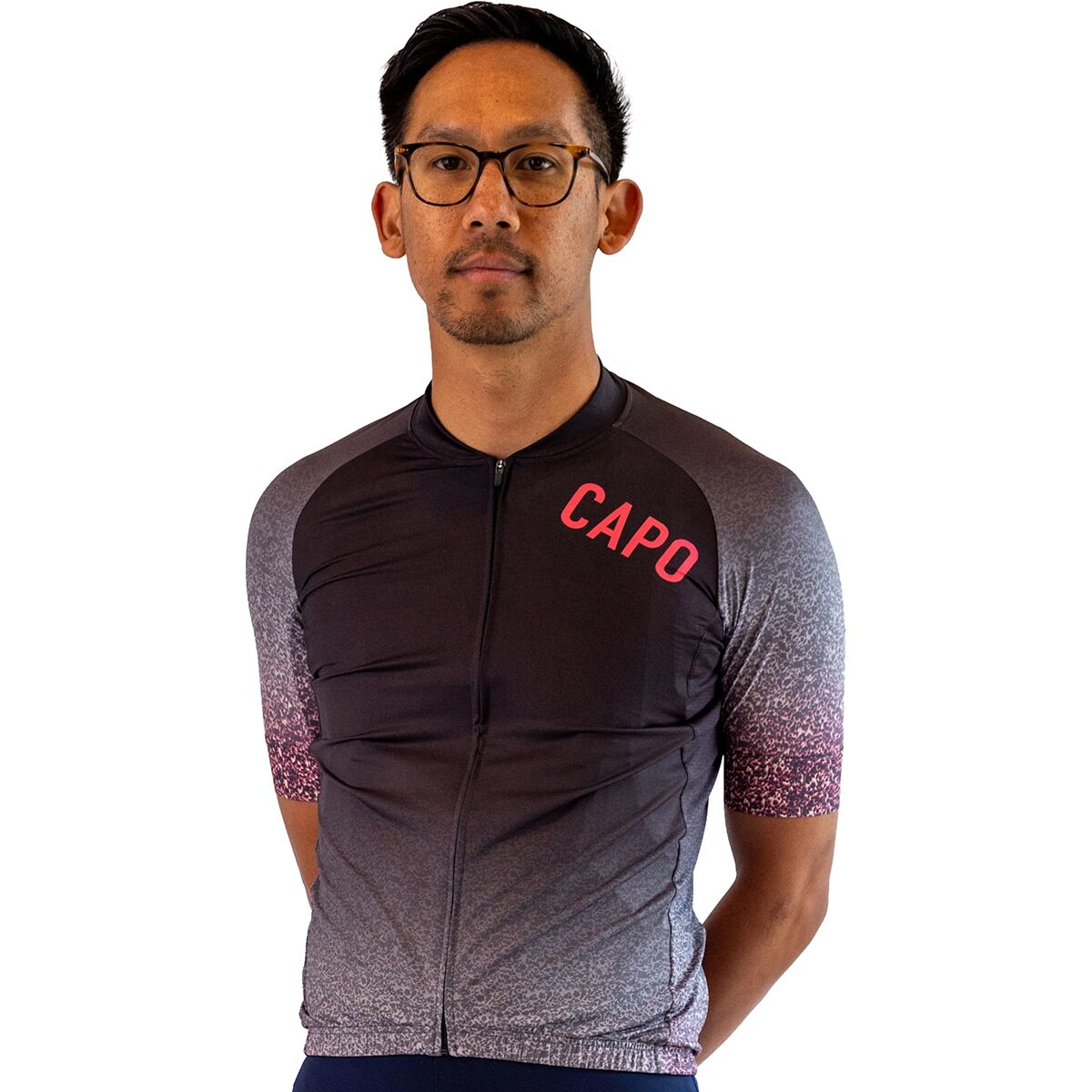 Image of Capo Super Corsa Fade Jersey - Men's Black Pebble, XL