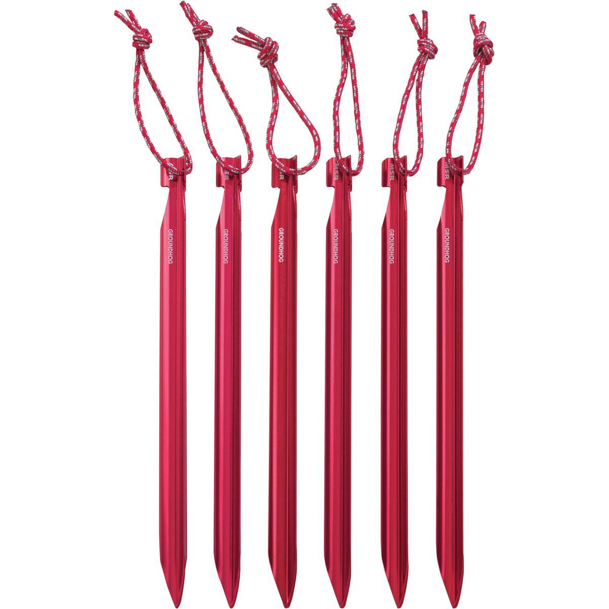 MSR Groundhog Tent Stake Kit Red, One Size