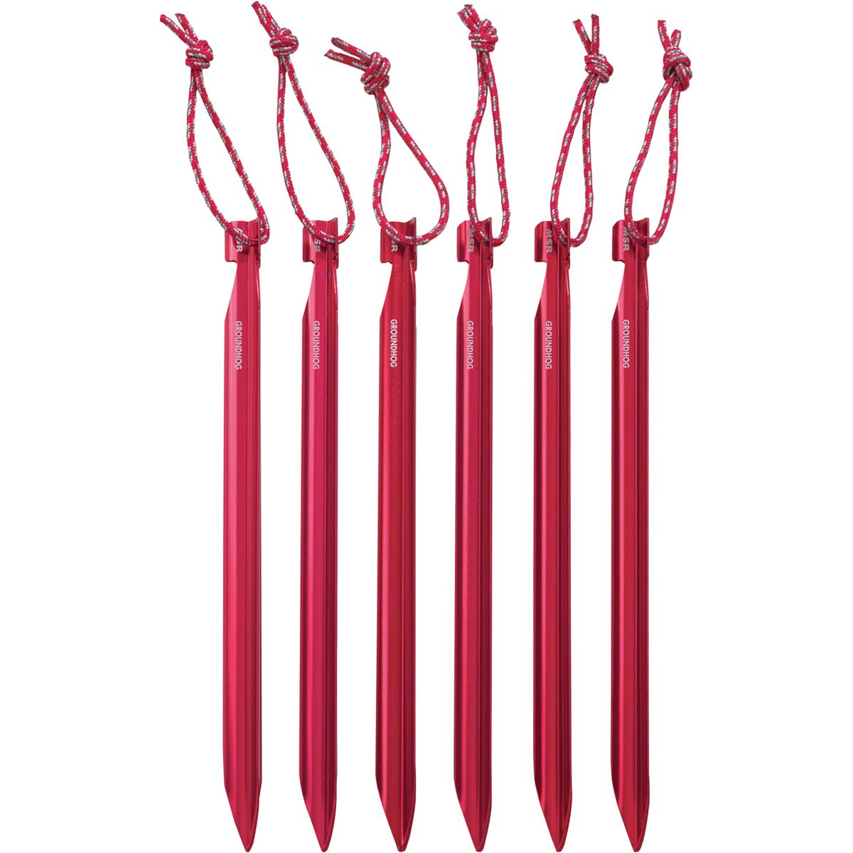 Image of MSR Groundhog Tent Stake Kit Red, One Size