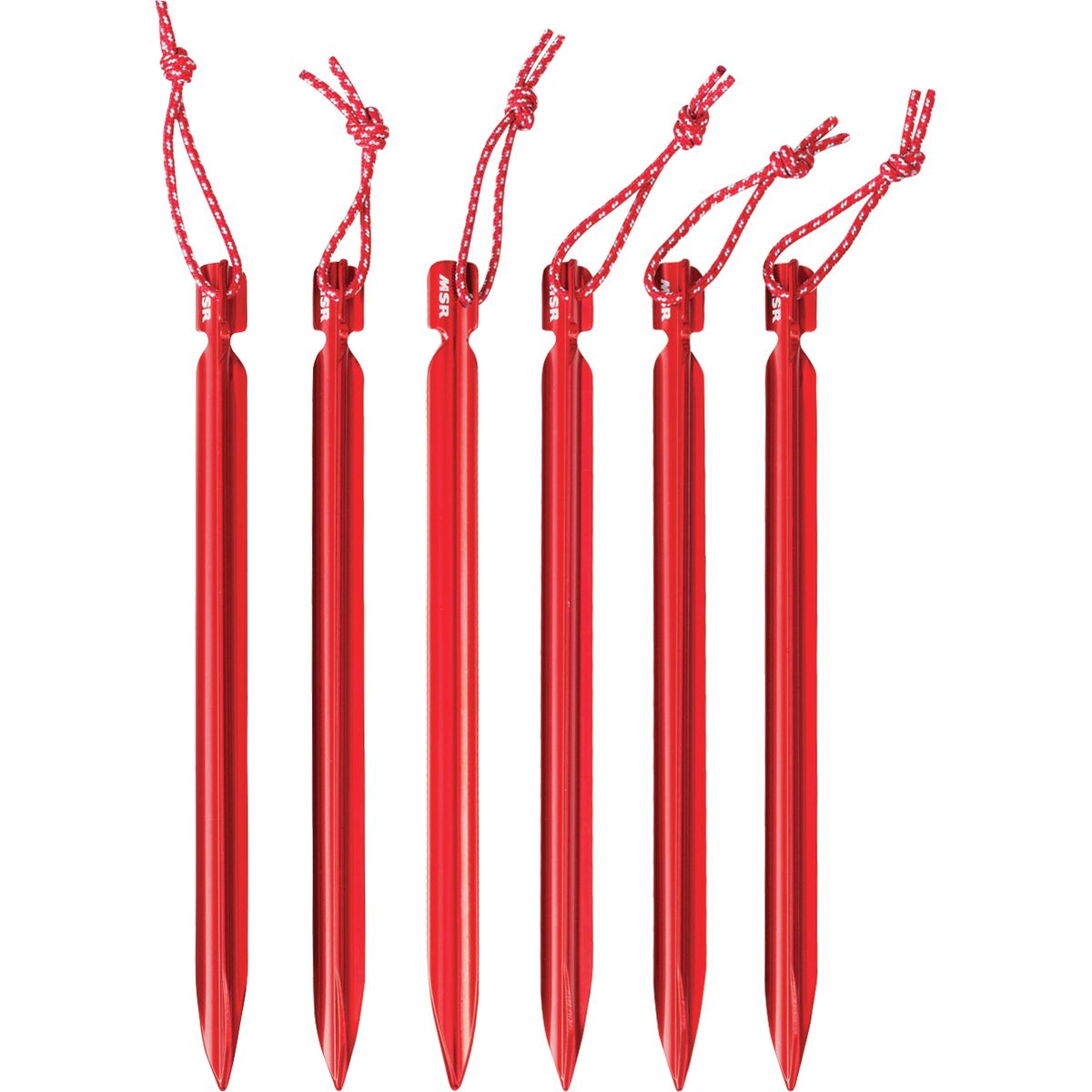 MSR Mini-Groundhog Tent Stake Kit Red