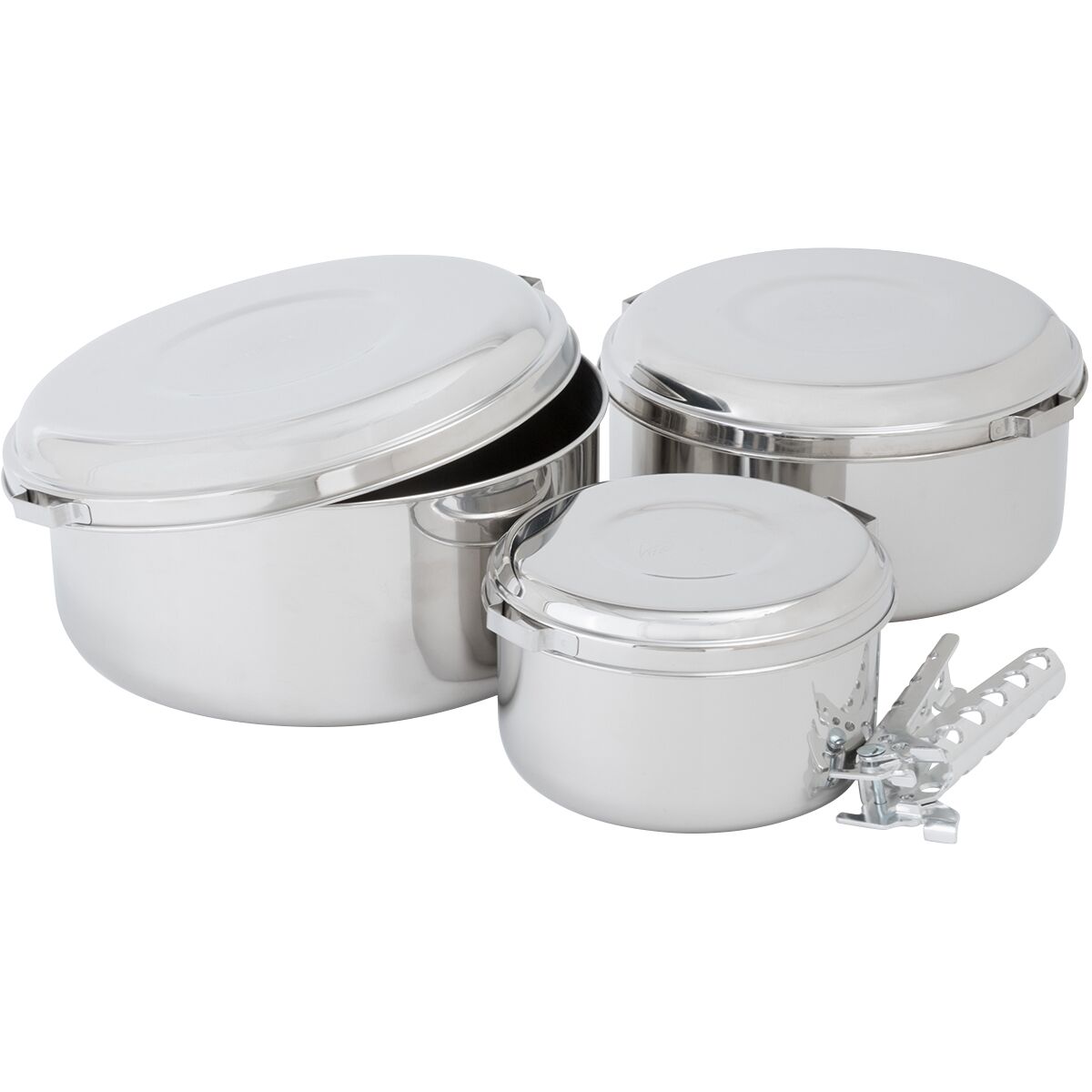 MSR Alpine 4 Stainless Steel Pot Cookset - Hike & Camp