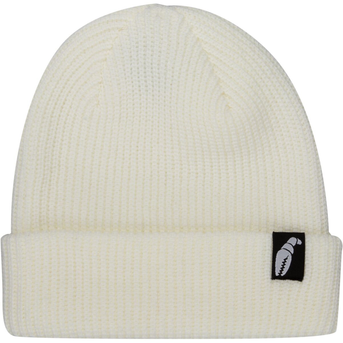 Crab Grab Claw Label Beanie White, One Size
