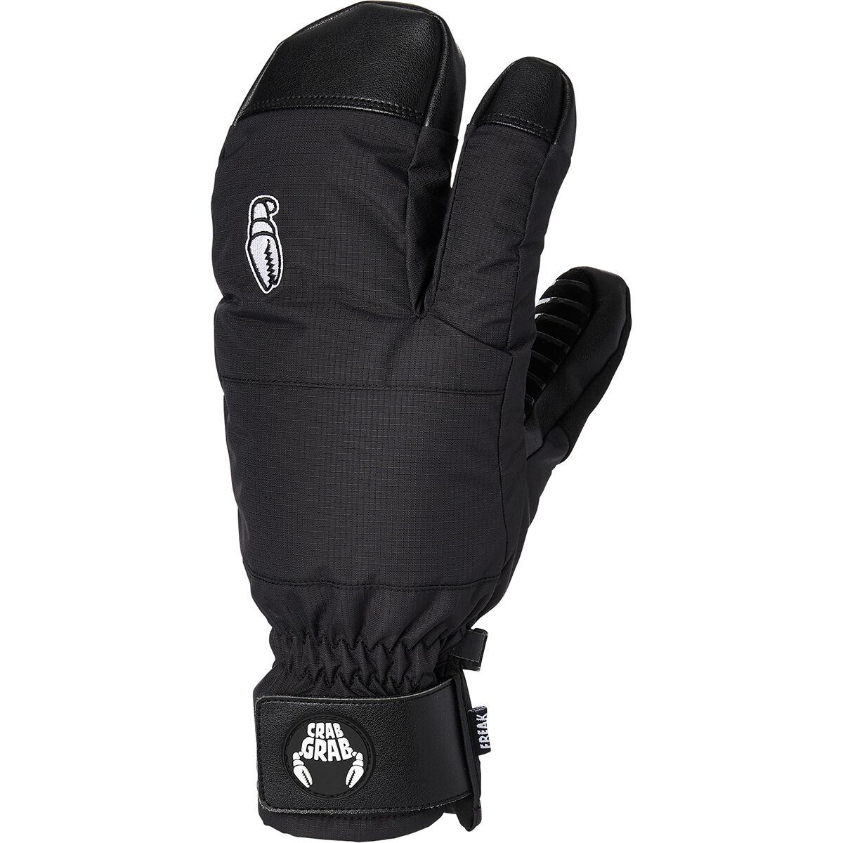 Crab Grab Crab Grab Freak Trigger Split Finger Mitten - Men's Black, S