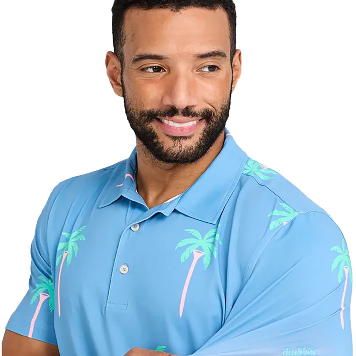 Chubbies Performance Polo Golf Stretch Shirt Medium M Hear My Roar