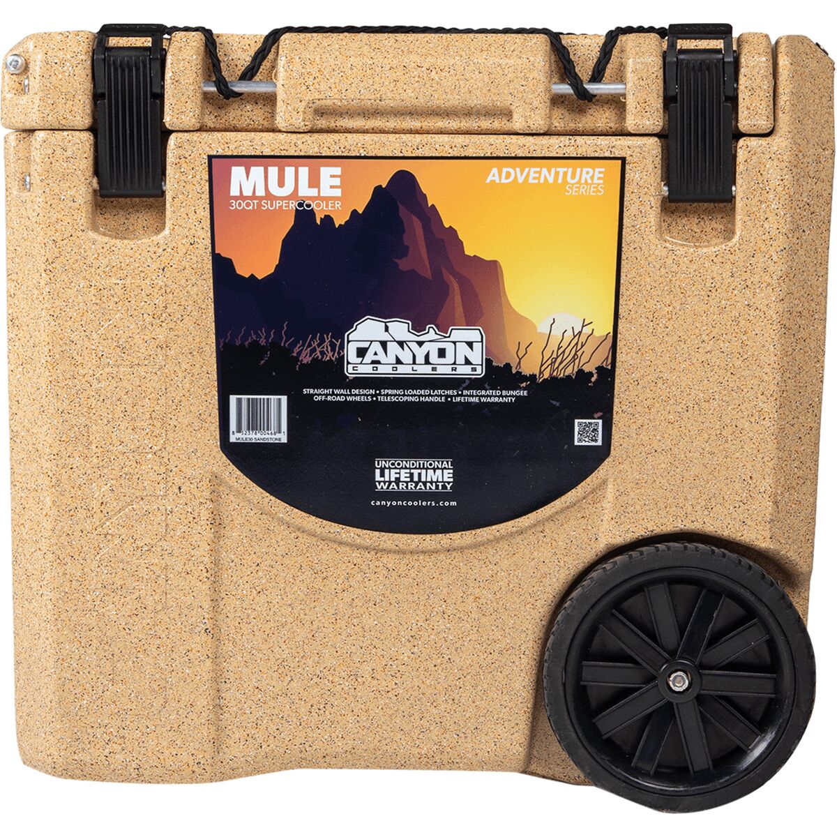 Canyon Coolers Canyon Coolers Mule 30qt Wheeled Cooler Sandstone, One Size