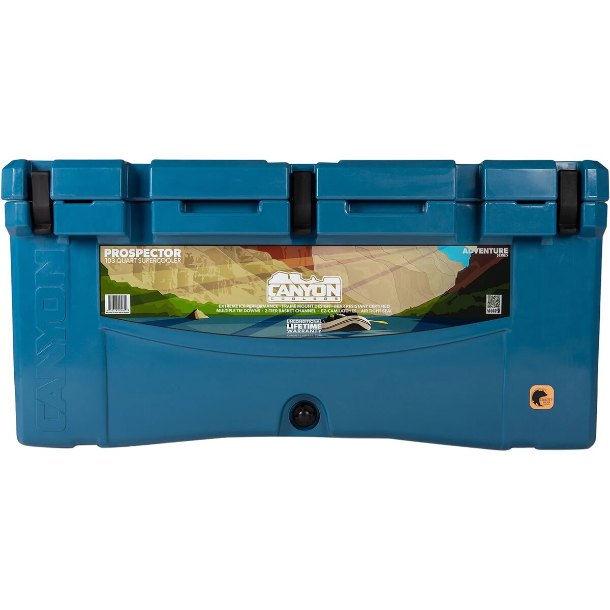 Image of Canyon Coolers Prospector 103qt Cooler Azure Blue, One Size
