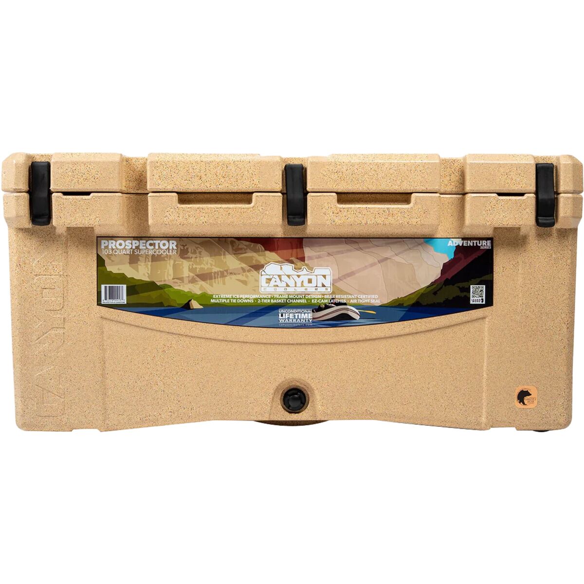 Canyon Coolers Canyon Coolers Prospector 103qt Cooler Juniper Green / Tan Lid, One Size