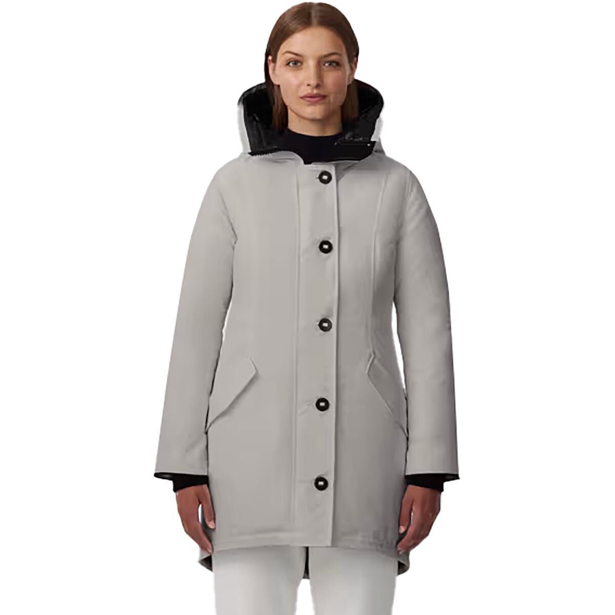 Image of Canada Goose Rossclair Down Parka - Women's Limestone (No Trim), S