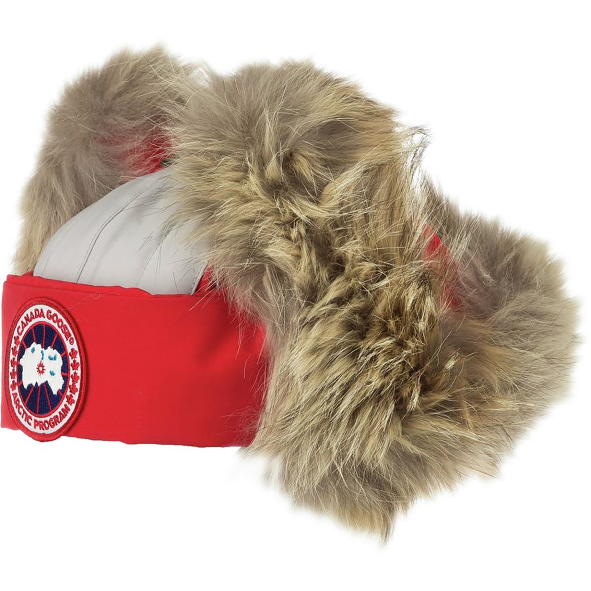 Canada Goose Red Fur-Lined Snow Hat Canada Goose Classique Hat with Shearling, Redwood, One Size  main image 2