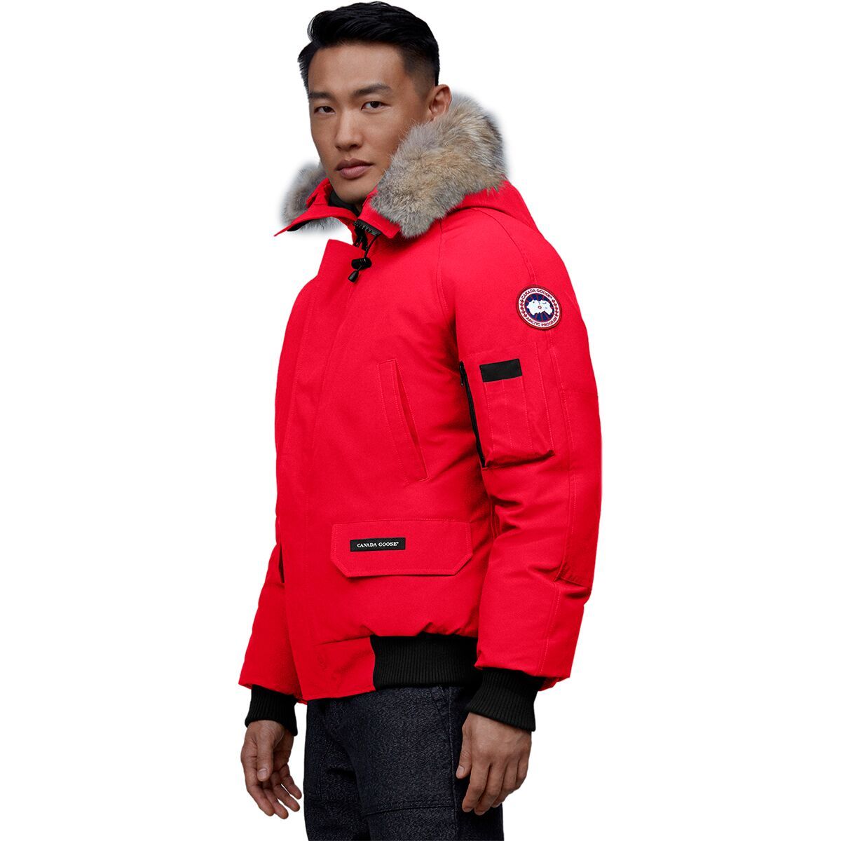 red canada goose coat mens