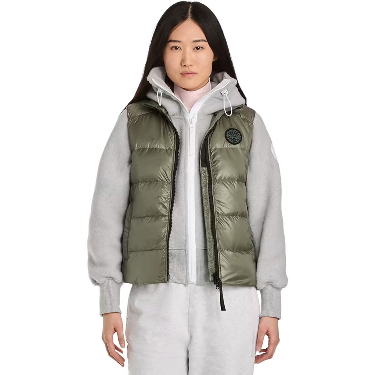 Image of Canada Goose Cypress Black Disc Vest - Women's Smokey Sage, XL