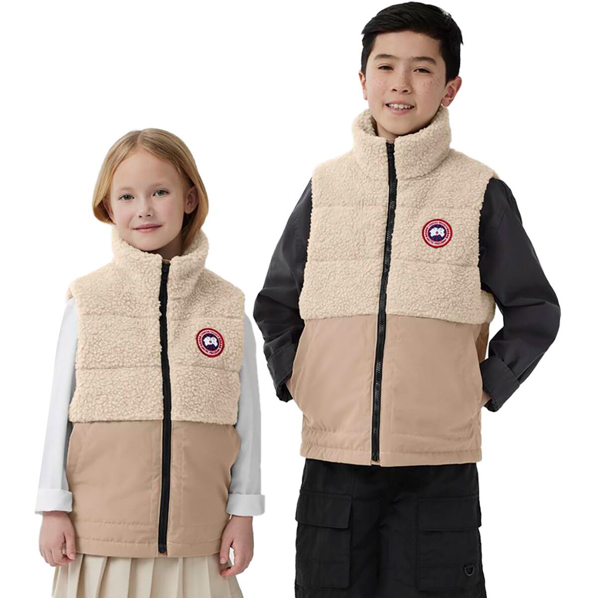 Image of Canada Goose Elora Vest - Kids' Lt Tan/Tan, M