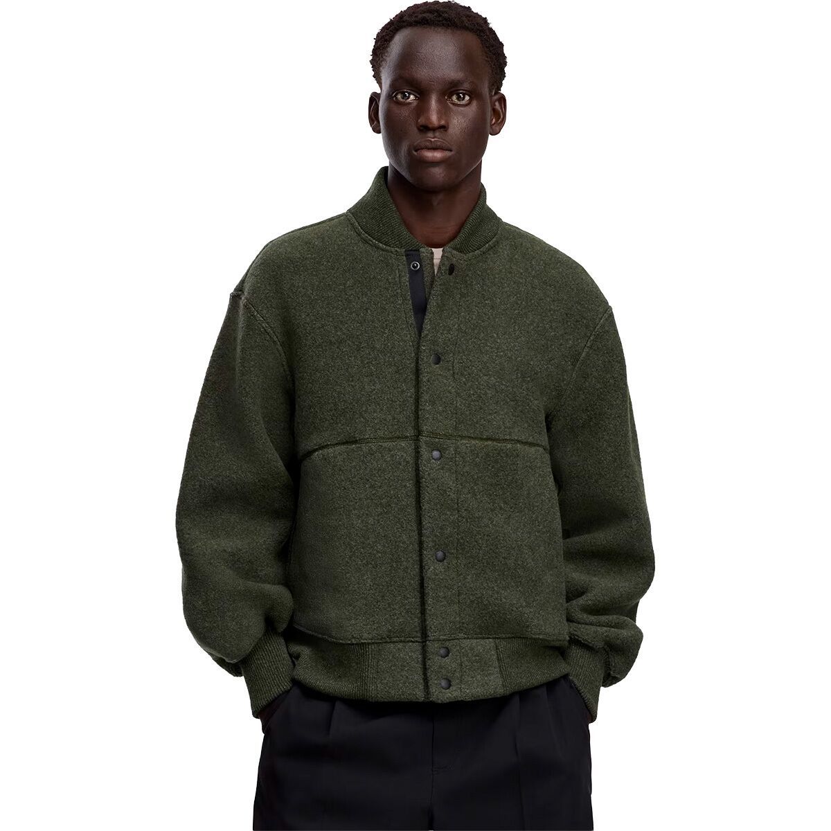 Image of Canada Goose Hudson Fleece Bomber - BD - Men's Dark Sage, S