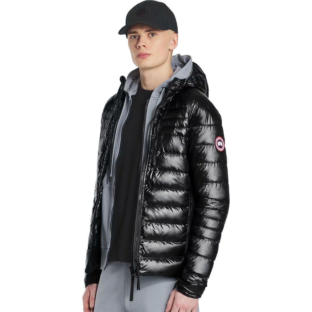 Image of Canada Goose Hybridge Lite Hoodie - CR - Men's Black, M