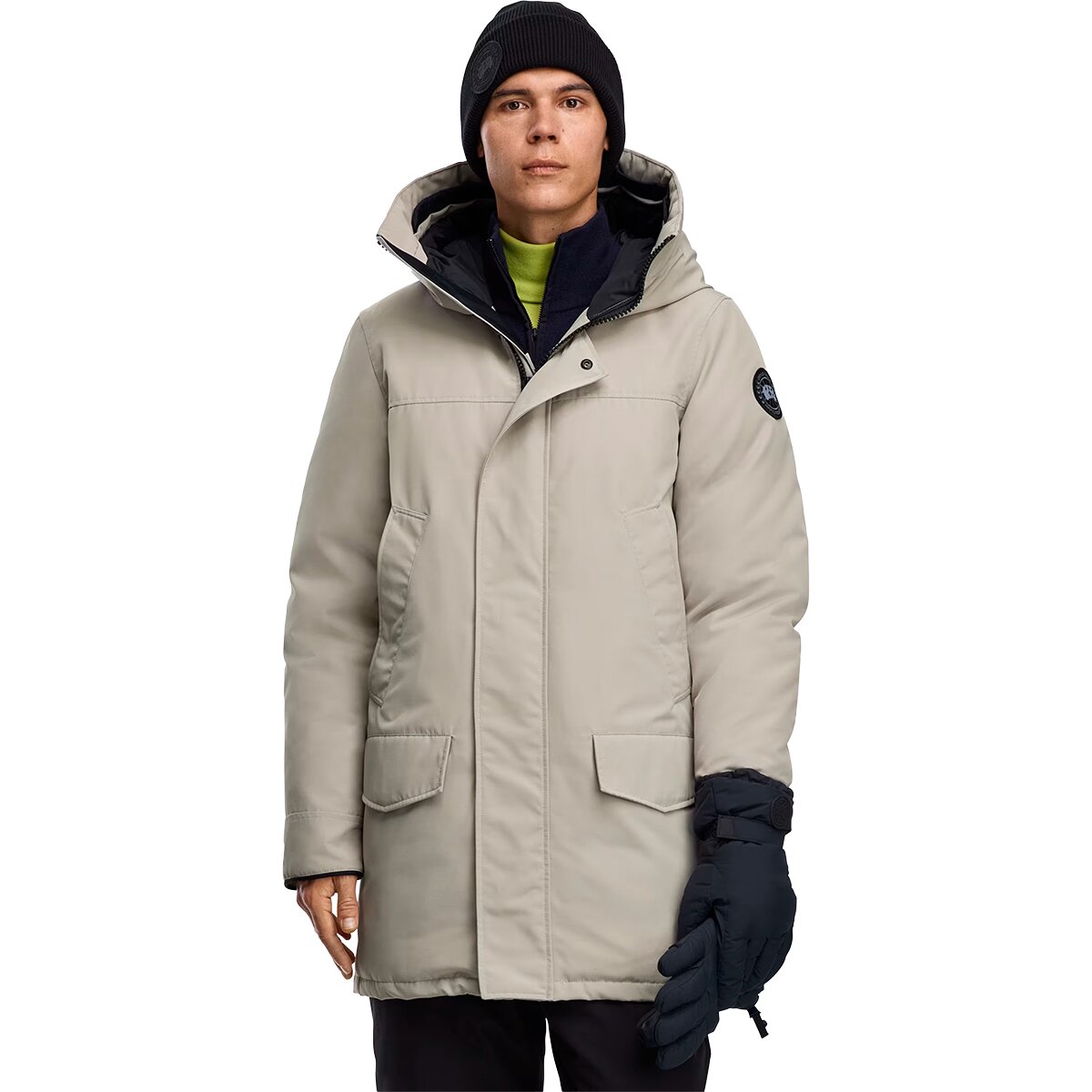 Image of Canada Goose Langford Parka- CR Black Disc - Men's Limestone, S