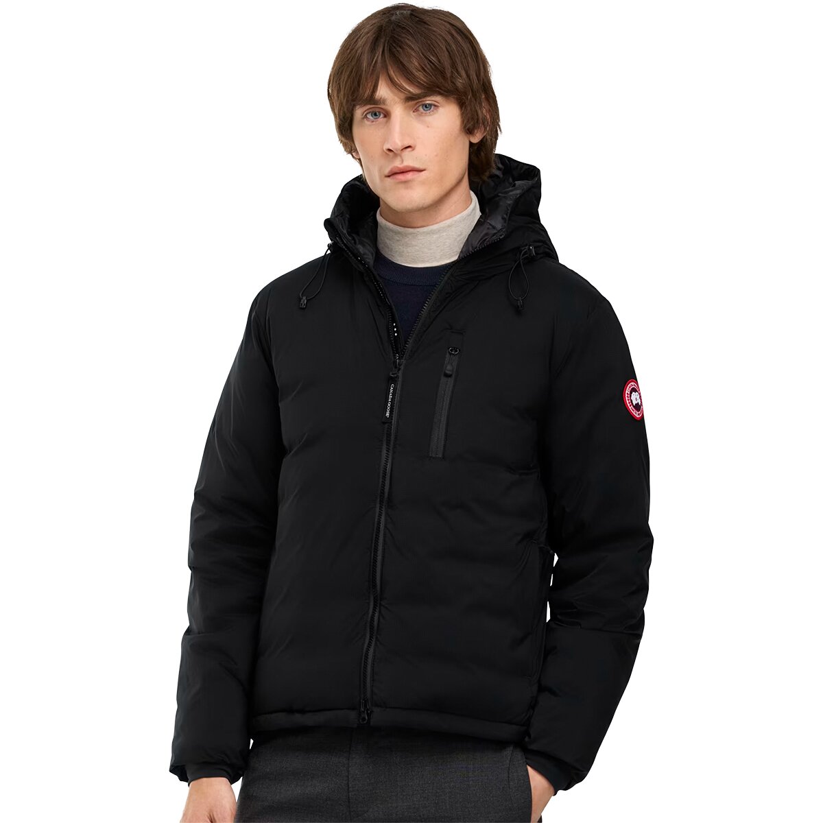 Image of Canada Goose Lodge Hooded Jacket - R - Black Disc - Men's Black, XXL